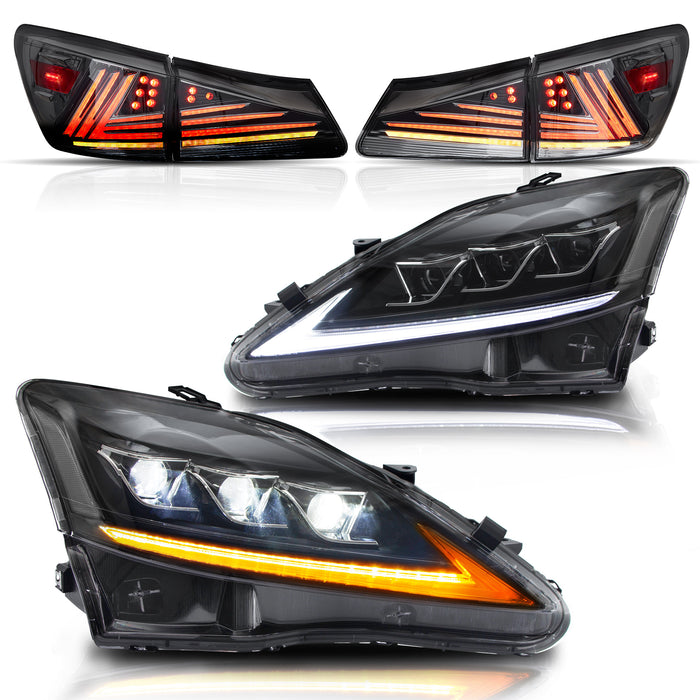 VLAND LED Headlights and Taillights For Lexus IS250/IS350 2006-2012 ISF 2008-2014