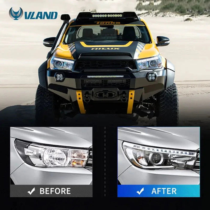 VLAND LED Headlights For Toyota Hilux / Revo 8th Gen 2015-2020
