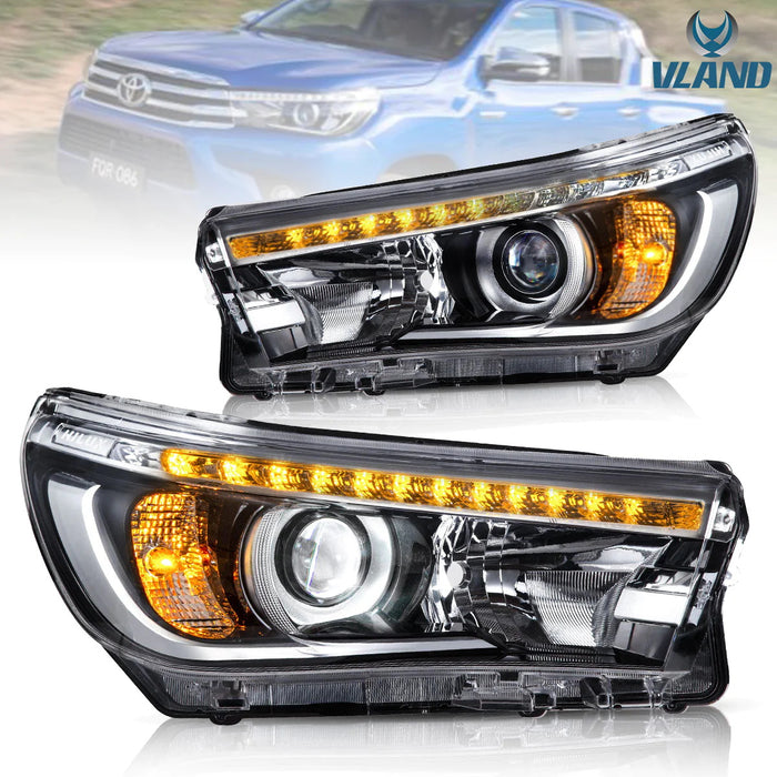 VLAND LED Headlights For Toyota Hilux / Revo 8th Gen 2015-2020