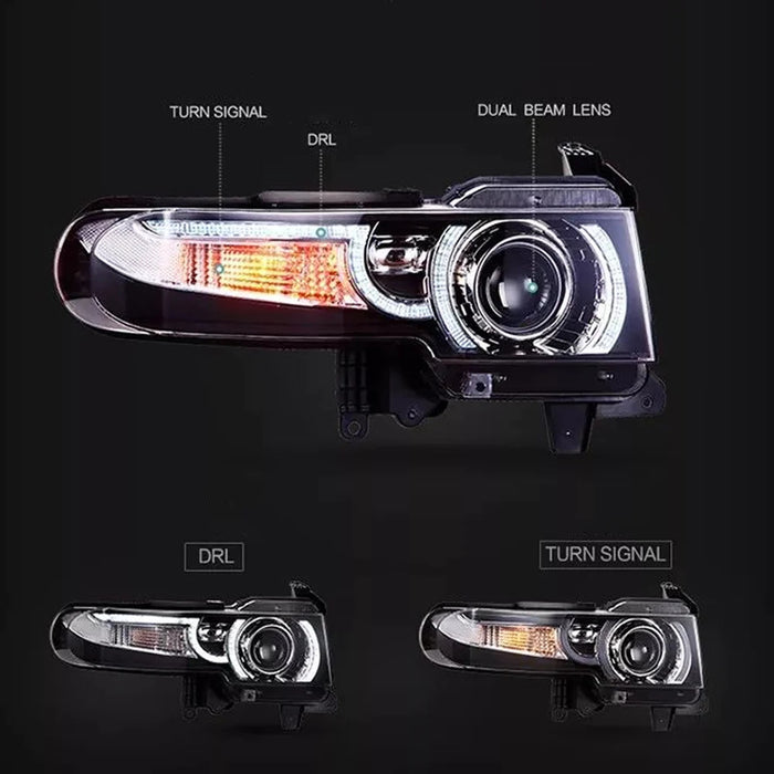VLAND Headlights With Grille For Toyota Fj Cruiser 2007-2023 (MOQ of 100)