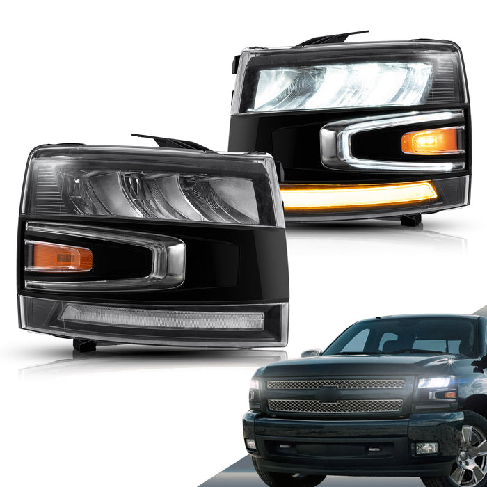 VLAND LED Headlights For Chevrolet Silverado 1500/2500/3500 2nd Gen 2007-2013