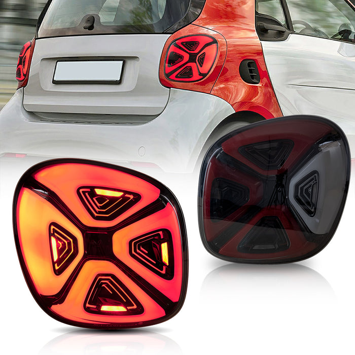 VLAND LED Tail Lights For Mercedes Benz Smart Fortwo / Forfour (Second generation / 2nd Gen W453) 2015-2020 [E-mark.]