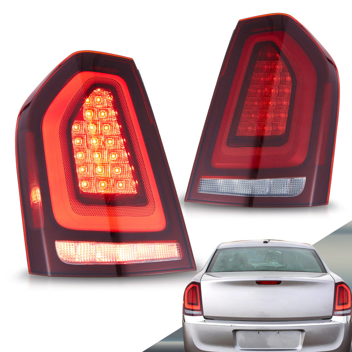 VLAND LED Taillights For Chrysler 300 / Lancia Thema 2nd Gen LD 2011-2014 With Startup Animation