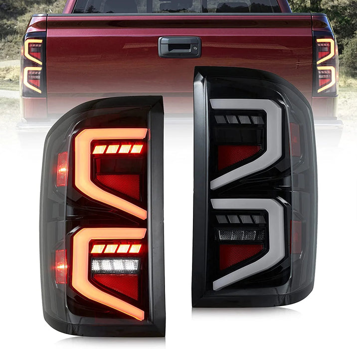VLAND LED Taillights For Chevrolet Silverado 1500/2500/3500 3rd Gen 2014-2018 With Dynamic Welcome Lighting