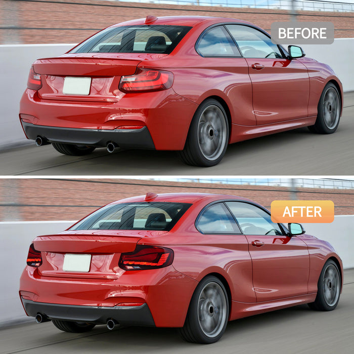 VLAND LED Taillights For BMW M2 F22 F23 F87 1st Gen 2014-2021 with Dynamic Start-up Animation
