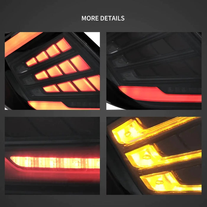 VLAND LED Tail Lights For Honda Civic Hatchback LX Sport EX 2016-2021 (5 Door, 10th generation) Rear Lamps