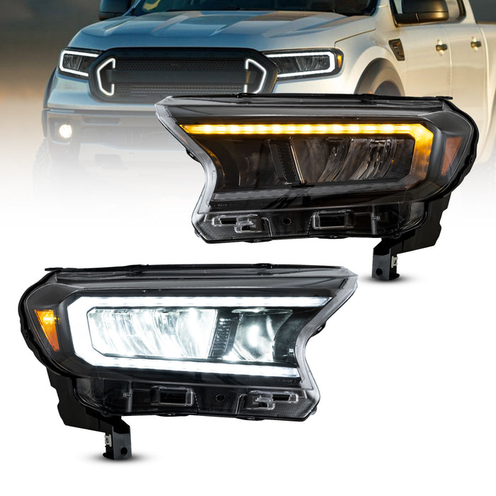 VLAND Full LED Headlights For Ford Ranger T6 Raptor & Wildtrak 2015-2020 (For International Version)