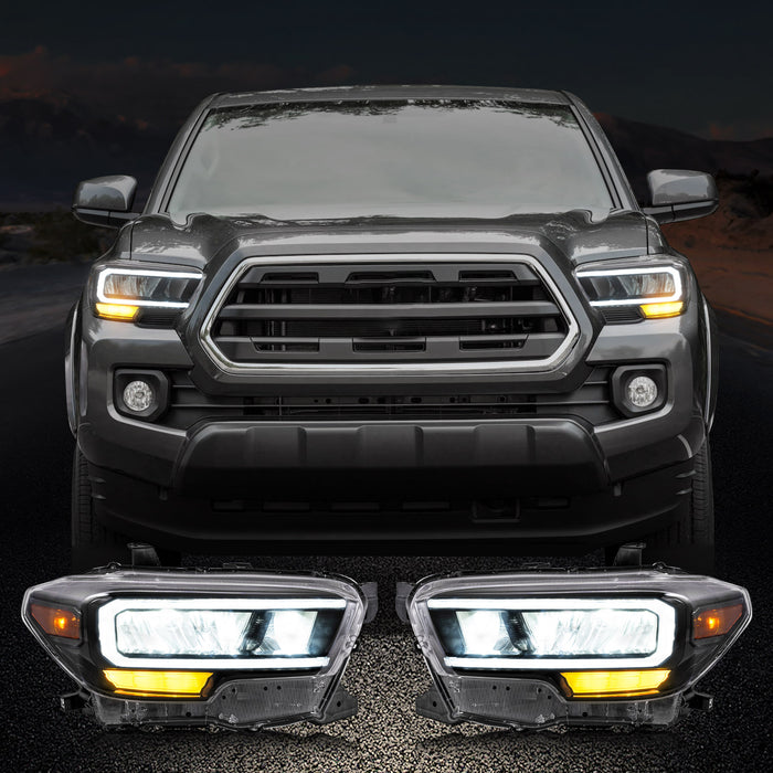 VLAND Full LED Headlights For Toyota Tacoma N300 3rd Gen 2015-2024 [DOT. SAE.]