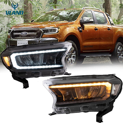VLAND Full LED Headlights For Ford Ranger T6 Raptor & Wildtrak 2015-2020 (Fits For US Version) - VLAND VIP