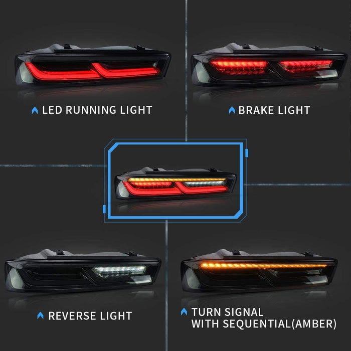 VLAND LED Tail Lights For Chevrolet Camaro 2016-2018 (Fit For European Models) - VLAND VIP