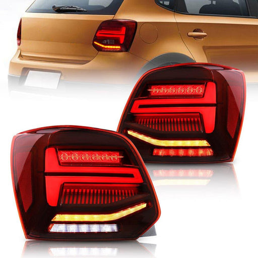 VLAND LED Tail lights For Volkswagen (VW) Polo MK5 2009-2017 Turn Signal with Sequential indicators - VLAND VIP