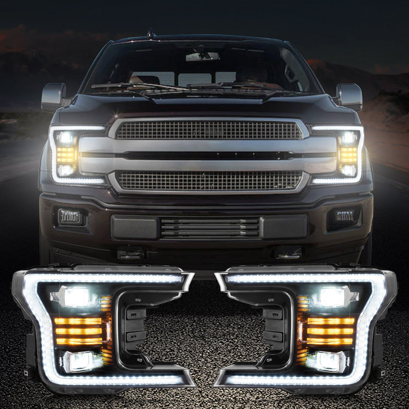 For Ford Headlights Tail Lights