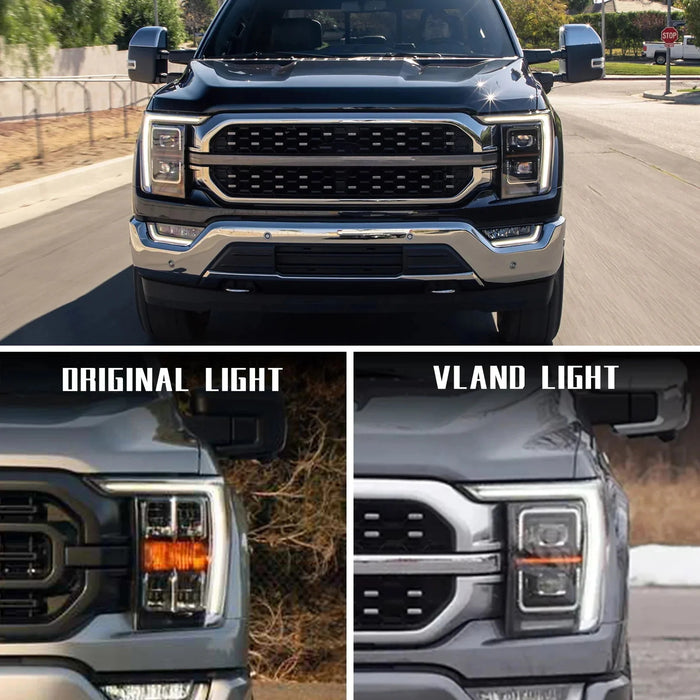 VLAND LED Headlights and Taillights For Ford F150 2021-2023