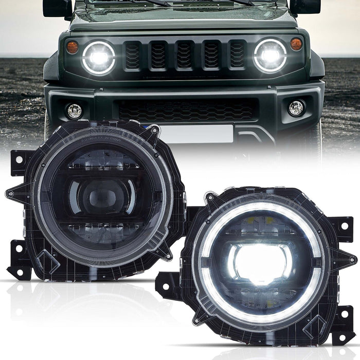 VLAND LED Dual Beam Headlights For Suzuki Jimny 2018-2023 With Start-up Animation