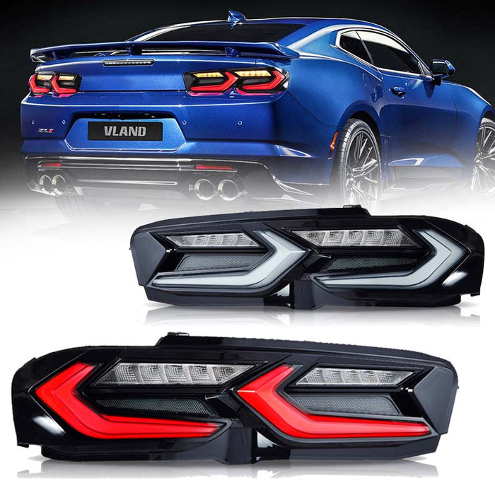 VLAND LED Tail Lights For Chevrolet Camaro 2019-2024 [DOT.]