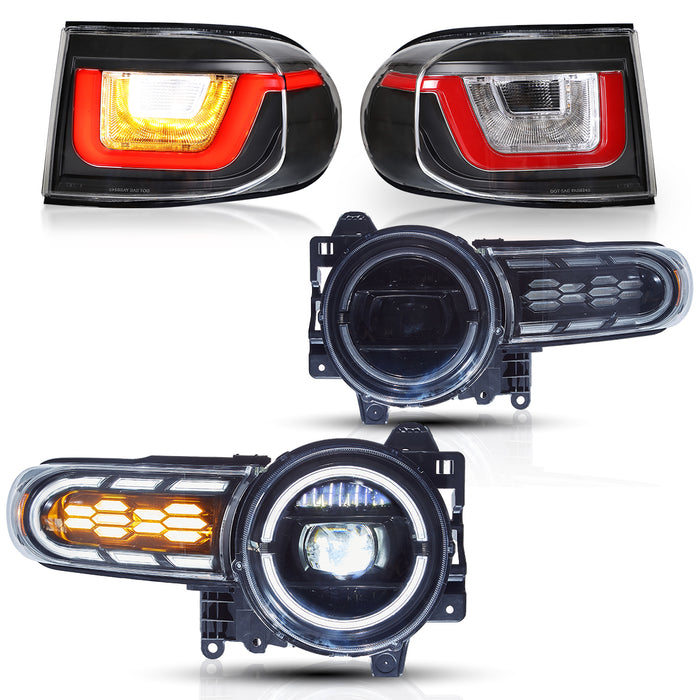 VLAND LED Headlights and Taillights For Toyota Fj Cruiser 2007-2022 With Sequential DRL