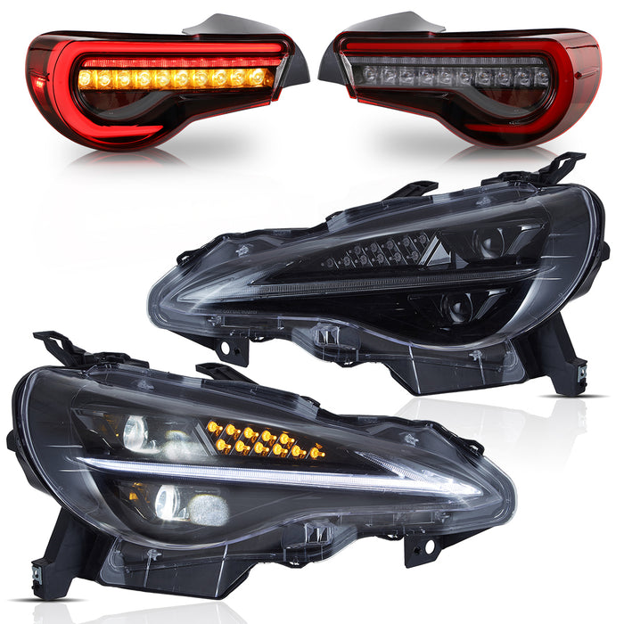 VLAND LED Projector Headlights and Tail Lights For Toyota 86/Subaru BRZ/Scion FR-S First Gen ZN6/ZC6 2012-2020