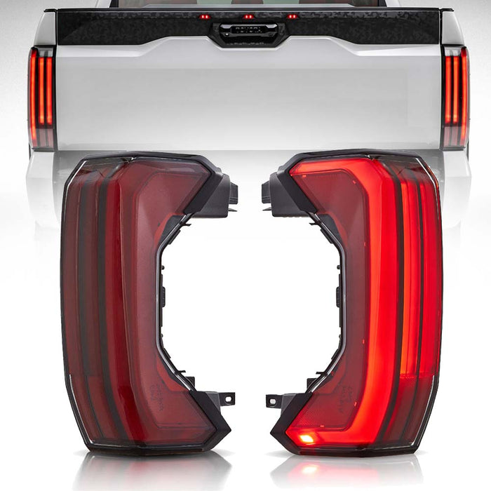 VLAND LED Tail Lights For Toyota Tundra 3rd Gen XK70 2022-2024 With Startup Animation