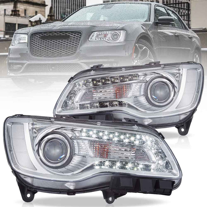 VLAND LED Dual Beam Headllights For Chrysler 300 2011-2023