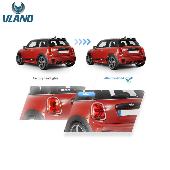 VLAND LED Taillights For BMW Mini Cooper F55 F56 F57 2014-2020 3-door / 5-door Hatchback