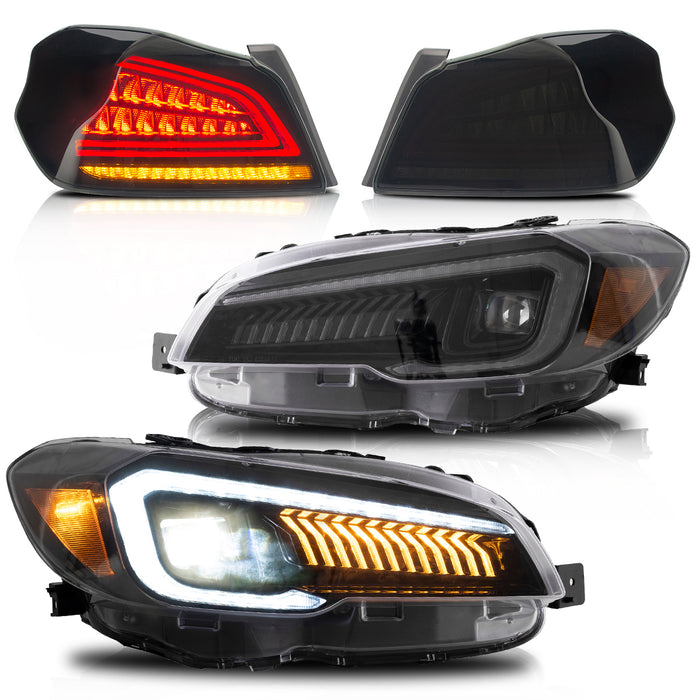 VLAND Full LED Headlights and Taillights For Subaru WRX / WRX STI 2015-2021