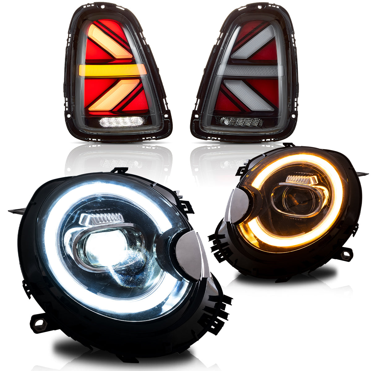 VLAND LED Headlights & Tail Lights For BMW Mini Cooper [Mini Hatch] R56 ...