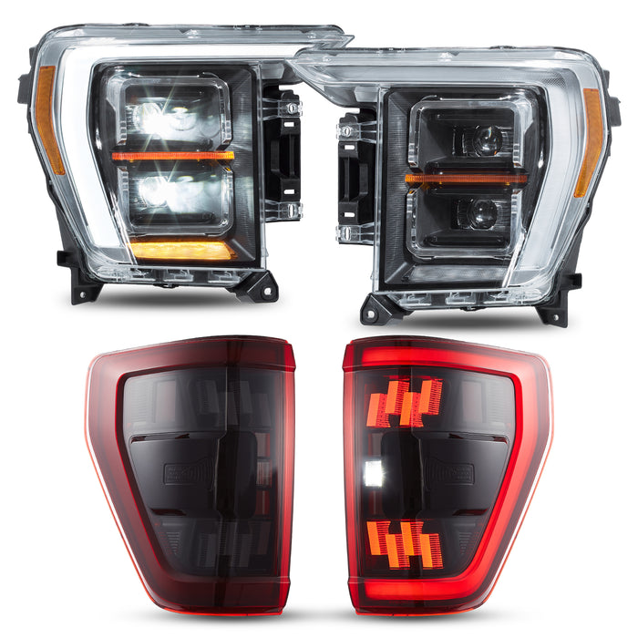 VLAND LED Headlights and Taillights For Ford F150 2021-2023