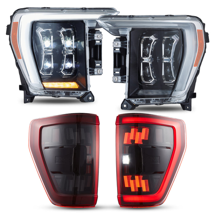 VLAND LED Headlights and Taillights For Ford F150 2021-2023