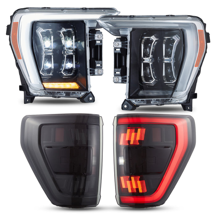 VLAND LED Headlights and Taillights For Ford F150 2021-2023