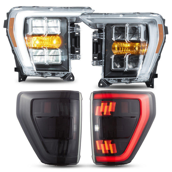 VLAND LED Headlights and Taillights For Ford F150 2021-2023