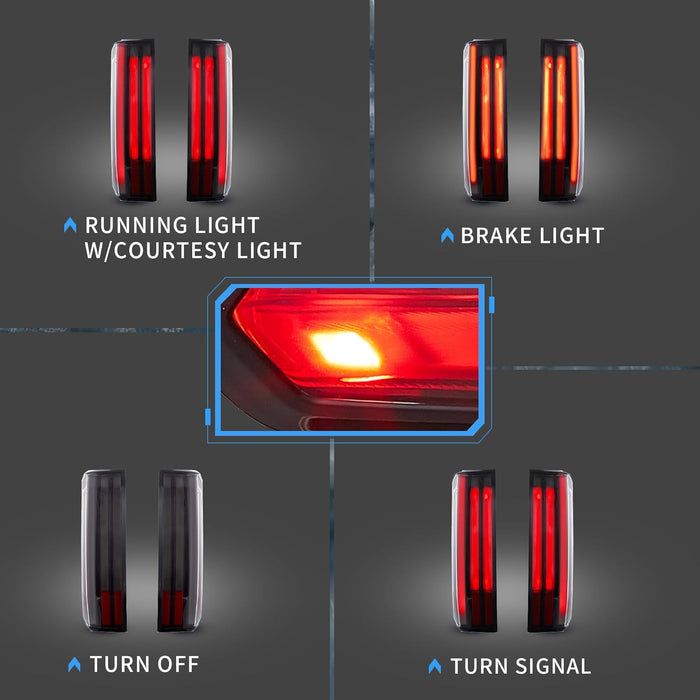 VLAND LED Tail Lights For Toyota Tundra 3rd Gen XK70 2022-2024 With Startup Animation