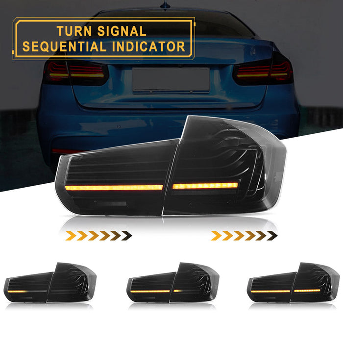 VLAND Laser Tail Lights For BMW 3-Series M3 F30 F35 F80 2012-2019 CSL Style [E-MARK.]