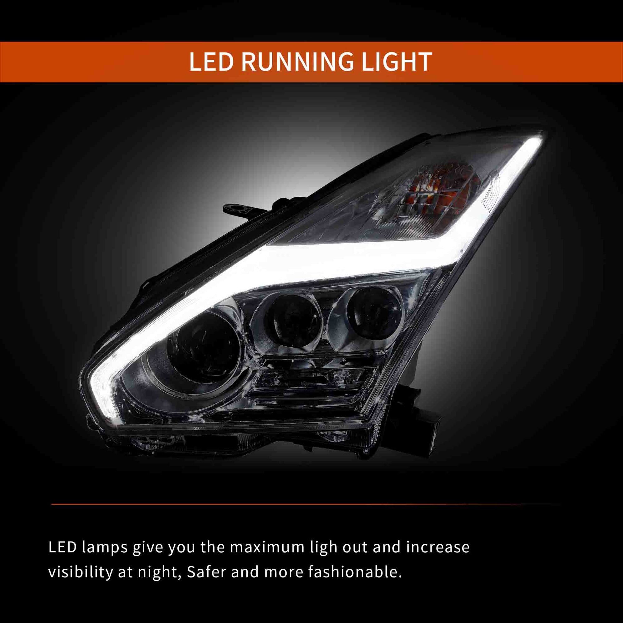 VLAND LED Head Lights For Nissan GTR R35 2008-2023 [DOT.]