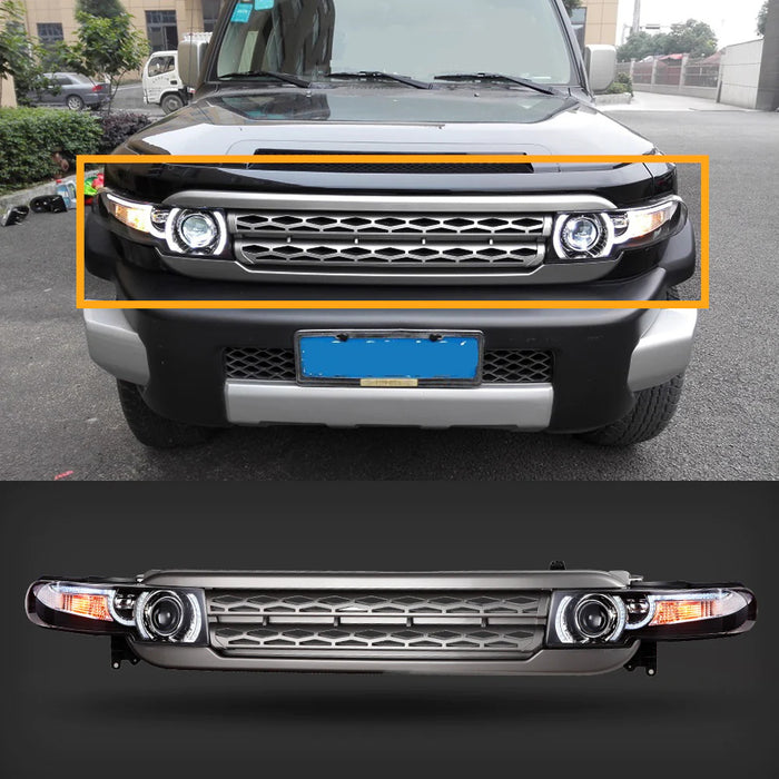 VLAND Headlights With Grille For Toyota Fj Cruiser 2007-2023 (MOQ of 100)