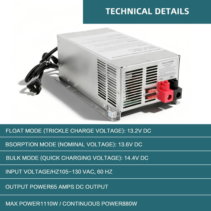 VLAND WF-9865-MBA 65A RV Power Converter Main Board Replacement Accessory NEW Upgradeds