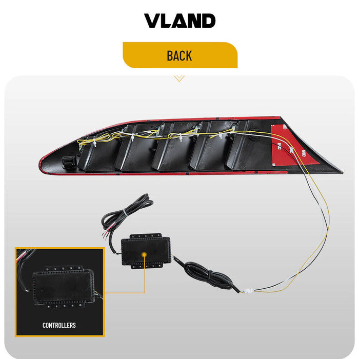 VLAND LED feux de position latéraux pour Subaru BRZ FR-S GT86 2013-2019