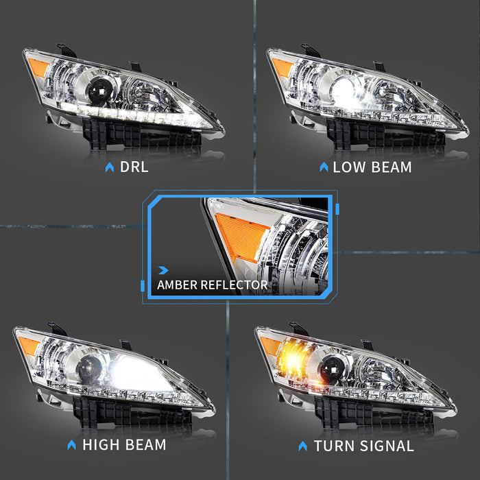 VLAND LED Headlights For Lexus ES350 [XV40] 2010-2012