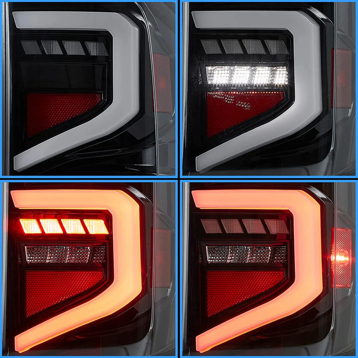 VLAND LED Tail Lights For Chevrolet Silverado 2007-2013 1500/2500/3500 2nd Gen With Sequential Turn Signal [DOT.]