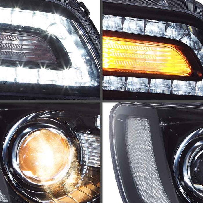 VLAND LED Dual Beam Headllights For Chrysler 300 2011-2023