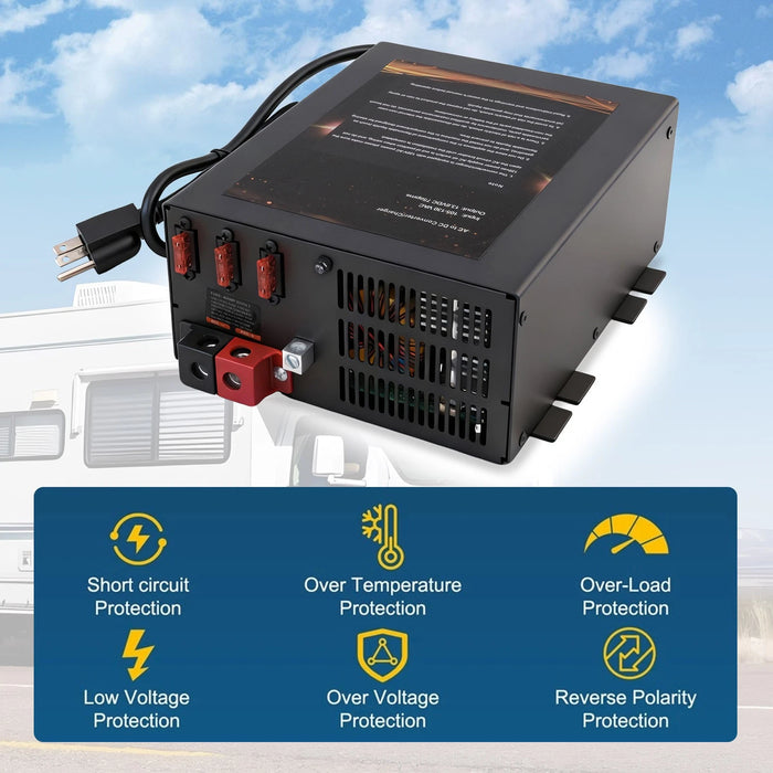 VLAND PM3-75LK RV Power Converter/Charger for RV AC 110v To DC 12v Converter