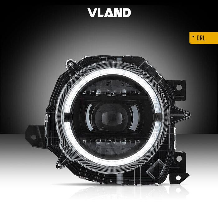 VLAND LED Dual Beam Headlights For Suzuki Jimny 2018-2023 With Start-up Animation