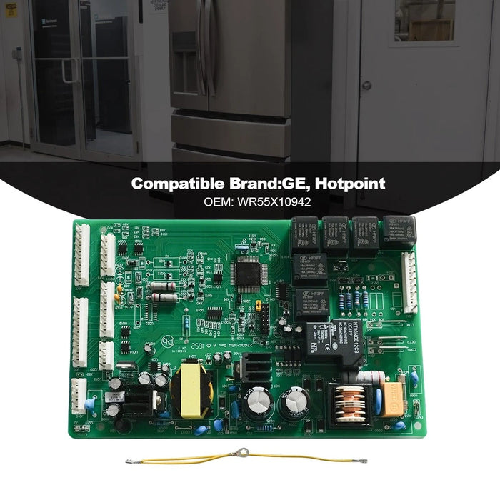 VLAND WR55X10942 Refrigerator Main Control Board Replacement Part for GE Hotpoint RCA