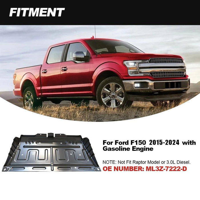 VLAND Upgrade ML3Z-7222-D Manganese Steel Splash Panel Shield For Ford F-150 2015-2024