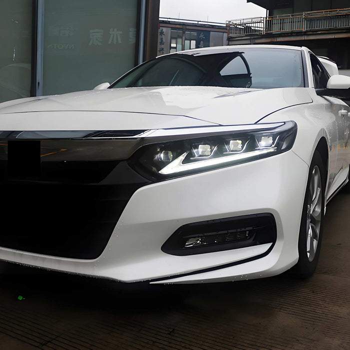 VLAND Full LED Headlights For Honda Accord 2018-2022 10th Gen With Blue Animation & Sequential