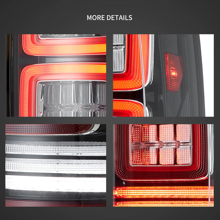VLAND LED Tail Lights For Chevrolet Silverado 1500/2500/3500 3rd Gen 2014-2018 With Dynamic Welcome Lighting [DOT.]