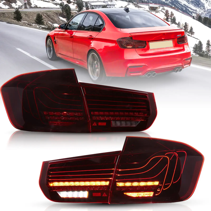 VLAND Laser Tail Lights For BMW 3-Series M3 F30 F35 F80 2012-2019 CSL Style [E-MARK.]