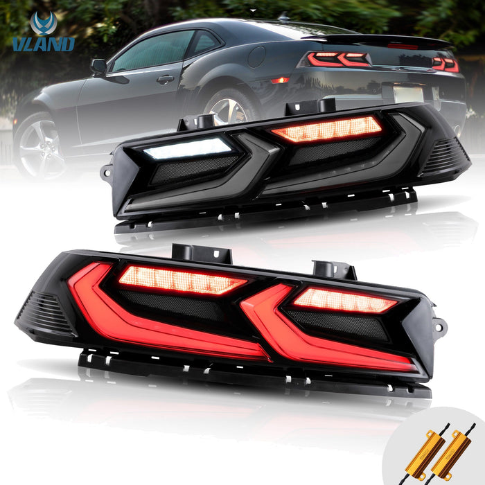 VLAND LED Tail Lights For Chevrolet Camaro 5th Gen Facelift 2014-2015 [DOT. SAE.]