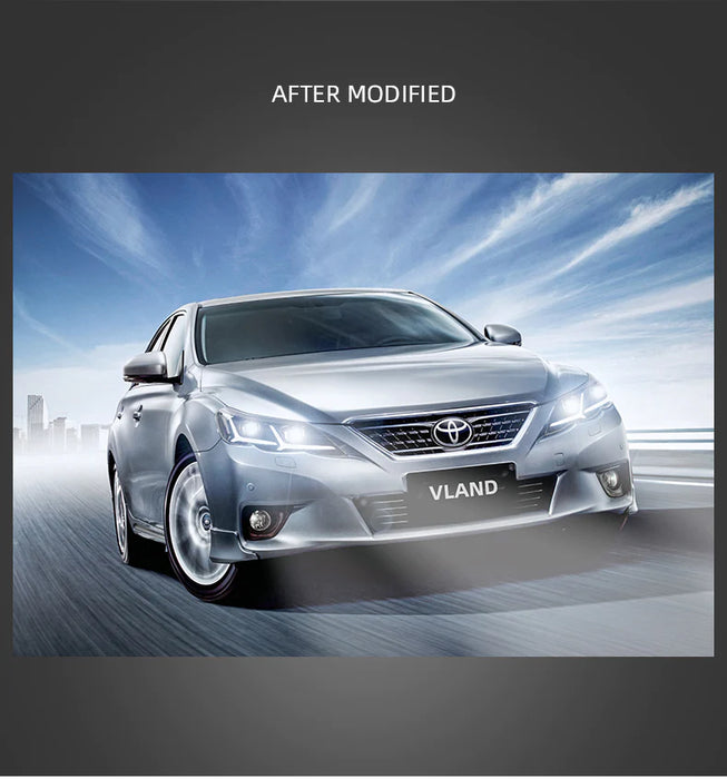 VLAND LED デュアルビームヘッドライトトヨタマーク X/Reiz 2009-2012 (第二世代 X130) ヘッドライト丰田锐志大灯 Toyota Mark X Headlights 2009-2012