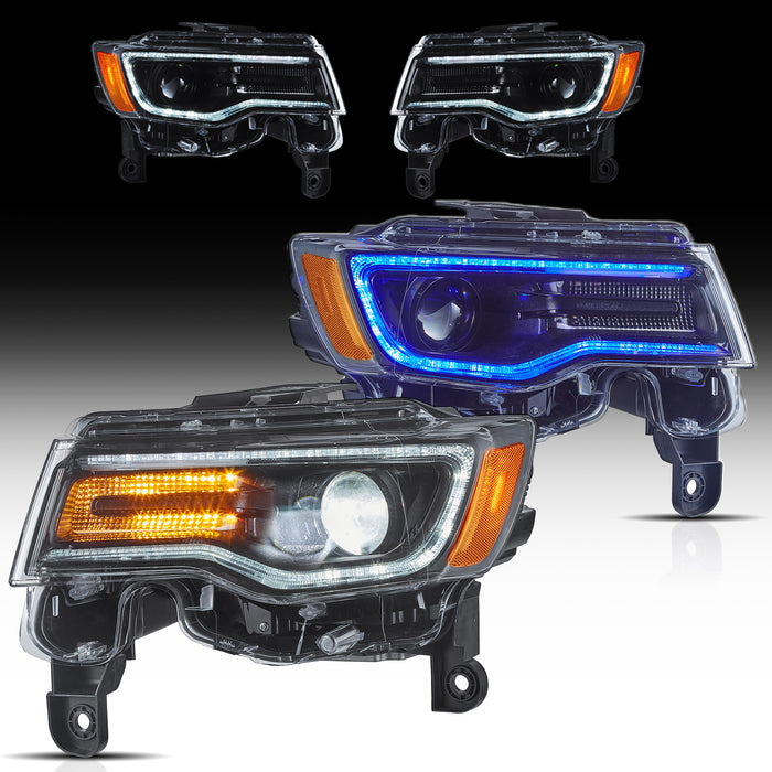 VLAND LED Headlights For Jeep Grand Cherokee WK2 2014-2021 4th Gen [DOT.]