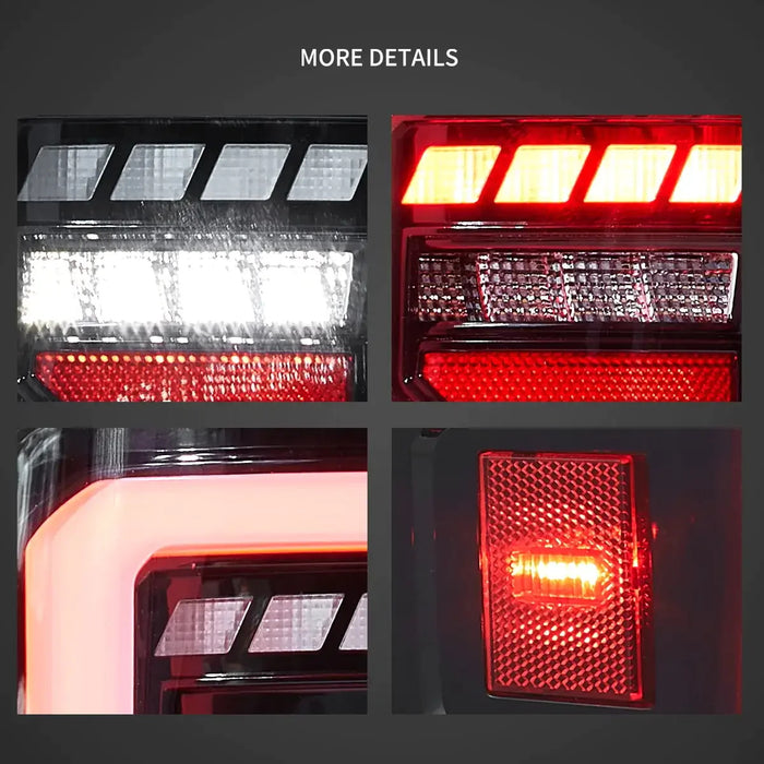 VLAND LED Tail Lights For Chevrolet Silverado 2007-2013 1500/2500/3500 2nd Gen With Sequential Turn Signal